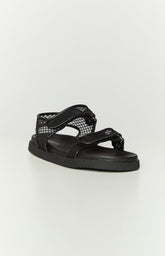 Therapy Rhode Black PU Sandals